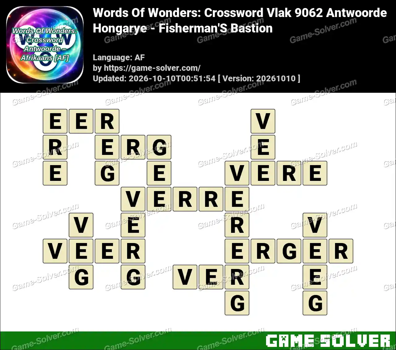 Words Of Wonders: Crossword Vlak 9062 Antwoorde – Hongarye – Fisherman’S Bastion